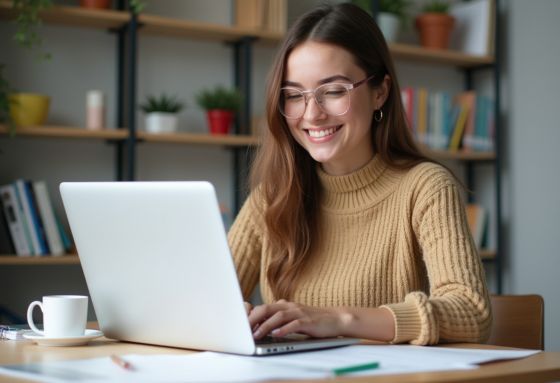 mujer tomando notas